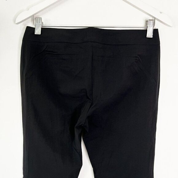 DVF Diane Von Furstenberg Black Nylon Blend Slim Fit Dress Pants - Picture 5 of 6